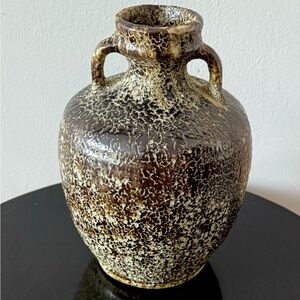 Three Hands Corp. Rustic Brown and Cream Vase
